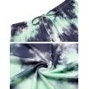 imageEkouaer Tie Dye Pajamas Set Womens Loungewear Sleepwear 2 Piece PJ SetsTie Dye Green Grey