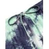 imageEkouaer Tie Dye Pajamas Set Womens Loungewear Sleepwear 2 Piece PJ SetsTie Dye Green Grey