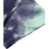 imageEkouaer Tie Dye Pajamas Set Womens Loungewear Sleepwear 2 Piece PJ SetsTie Dye Green Grey