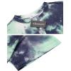 imageEkouaer Tie Dye Pajamas Set Womens Loungewear Sleepwear 2 Piece PJ SetsTie Dye Green Grey