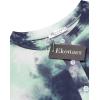 imageEkouaer Tie Dye Pajamas Set Womens Loungewear Sleepwear 2 Piece PJ SetsTie Dye Green Grey