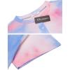 imageEkouaer Tie Dye Pajamas Set Womens Loungewear Sleepwear 2 Piece PJ SetsTie Dye Pink Blue