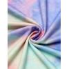 imageEkouaer Tie Dye Pajamas Set Womens Loungewear Sleepwear 2 Piece PJ SetsTie Dye Rainbow