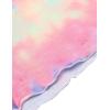 imageEkouaer Tie Dye Pajamas Set Womens Loungewear Sleepwear 2 Piece PJ SetsTie Dye Rainbow