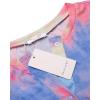 imageEkouaer Tie Dye Pajamas Set Womens Loungewear Sleepwear 2 Piece PJ SetsTie Dye Rainbow