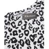 imageEkouaer Tie Dye Pajamas Set Womens Loungewear Sleepwear 2 Piece PJ SetsWhite Black Leopard