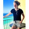 imageEkouaer Women Pajama Set Casual Short SetBrown Leopard
