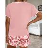 imageEkouaer Women Pajama Set Casual Short SetPink Floral