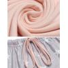 imageEkouaer Women Pajama Set Casual Short SetPink and White Star