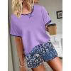 imageEkouaer Women Pajama Set Casual Short SetPurpleblue Tie Dye Pattern