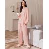 imageEkouaer Womens Pajama Set 2 Piece Long Sleeve Lounge Set Micro Fleece Pjs Soft Loungewear SXXLLight Pink