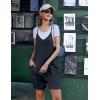 imageEkouaer Womens Summer Casual Sleeveless Rompers Loose Spaghetti Strap Shorts Overalls Outfits 2024 Jumpsuits With PocketsNavy Blue