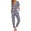 Navy Blue Flower