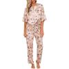 Floral Khaki White