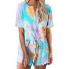 Tie Dye Orange Blue Purple