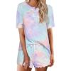 Tie Dye Pink Blue Purple
