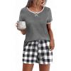 Dark Grey and White Plaid