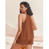imageEkouaer 2 Piece Lounge Sets for Women Soft Pajama V Neck Cami Pj Shorts Set with Pockets Cute Sleepwear Summer OutfitsRusty Red