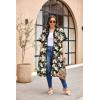 imageEkouaer Housecoat Women Zipper Front Duster Robe Short Sleeve Lounger Housedress Pockets Nightgown Casual Nights SXXXLBlack Flower