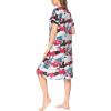 imageEkouaer Housecoat Women Zipper Front Duster Robe Short Sleeve Lounger Housedress Pockets Nightgown Casual Nights SXXXLMulticolor