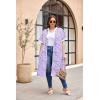 imageEkouaer Housecoat Women Zipper Front Duster Robe Short Sleeve Lounger Housedress Pockets Nightgown Casual Nights SXXXLPurple Flower
