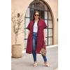 imageEkouaer Housecoat Women Zipper Front Duster Robe Short Sleeve Lounger Housedress Pockets Nightgown Casual Nights SXXXLWine Red