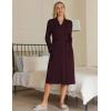 imageEkouaer Maternity Robe Labor Delivery Nursing Gown Hospital Breastfeeding Dress BathrobesMaroon
