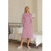 imageEkouaer Maternity Robe Labor Delivery Nursing Gown Hospital Breastfeeding Dress BathrobesMauve