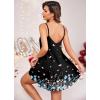 imageEkouaer Nightgown Sexy Lingerie for Women Nightwear Lace Chemise Sleeveless Camisole Slip Dress Babydoll SleepwearBlack Floral