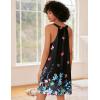imageEkouaer Nightgown for Women Sleeveless Sleepwear Lightweight Racerback Sleep Shirt Pleated V Neck Night Dress Short ChemiseButtfly Print