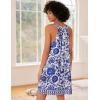 imageEkouaer Nightgown for Women Sleeveless Sleepwear Lightweight Racerback Sleep Shirt Pleated V Neck Night Dress Short ChemiseFlower Print