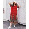 imageEkouaer Womens Full Length Short Sleeve NightgownFeather