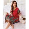 imageEkouaer Womens Full Length Short Sleeve NightgownFeather