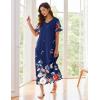 imageEkouaer Womens Full Length Short Sleeve NightgownPat27