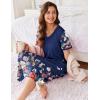 imageEkouaer Womens Full Length Short Sleeve NightgownPat27