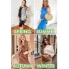imageEkouaer Womens Maternity Dress Rib Knit Sleeveless Tank Side Slit Bodycon Dresses Pregnancy Clothes SXXLMint Green