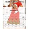 imageEkouaer Womens Nursing Dress Summer Short Sleeve Patchwork Maternity Breastfeeding Knee Length DressRed Feather