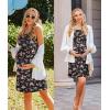 imageEkouaer Womens Nursing Nightgown Maternity Dress Breastfeeding Gown Full Slips SleepwearBlack Flower