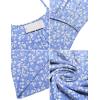 imageEkouaer Womens Nursing Nightgown Maternity Dress Breastfeeding Gown Full Slips SleepwearBlue White Floral