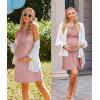 imageEkouaer Womens Nursing Nightgown Maternity Dress Breastfeeding Gown Full Slips SleepwearDusty Pink