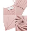 imageEkouaer Womens Nursing Nightgown Maternity Dress Breastfeeding Gown Full Slips SleepwearDusty Pink
