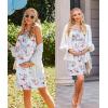imageEkouaer Womens Nursing Nightgown Maternity Dress Breastfeeding Gown Full Slips SleepwearLight Blue Foral