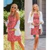 imageEkouaer Womens Nursing Nightgown Maternity Dress Breastfeeding Gown Full Slips SleepwearRed Daisy