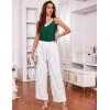 imageEkouaer Womens Pajama Sets Soft Lingerie Sleepwear 2 Piece Cami Shorts Set V Neck Pj Lace NightwearDark Green