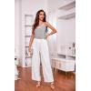 imageEkouaer Womens Pajama Sets Soft Lingerie Sleepwear 2 Piece Cami Shorts Set V Neck Pj Lace NightwearWhite  Grey
