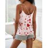 imageEkouaer Womens Silk Satin Camisole Tank Tops V Neck Spaghetti Strap Blouses Cross Back Sleeveless Cami ShirtChampagneheart
