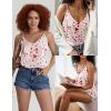 imageEkouaer Womens Silk Satin Camisole Tank Tops V Neck Spaghetti Strap Blouses Cross Back Sleeveless Cami ShirtChampagneheart