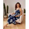 imageEkouaer Womens Sleeveless Long Nightgown Full Slip Soft Nightshirt Sleep Dress Chemise Sleepwear Lounge DressesBlue Floral