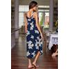 imageEkouaer Womens Sleeveless Long Nightgown Full Slip Soft Nightshirt Sleep Dress Chemise Sleepwear Lounge DressesBlue Floral