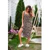 imageEkouaer Womens Sleeveless Long Nightgown Full Slip Soft Nightshirt Sleep Dress Chemise Sleepwear Lounge DressesLeopard Print